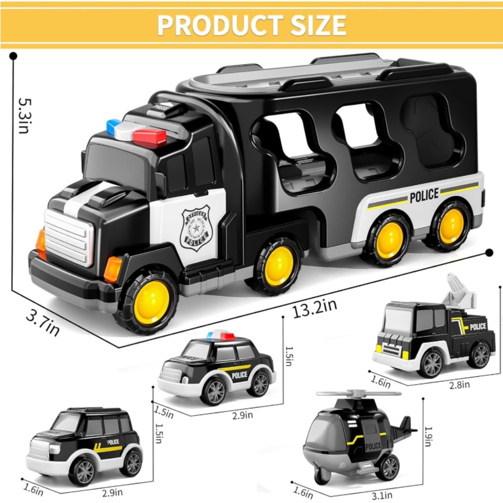 Doloowee Police Truck Toys set..(NWT)